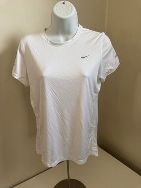Nike White Short Sleeve Dri-FIT Crew Tee